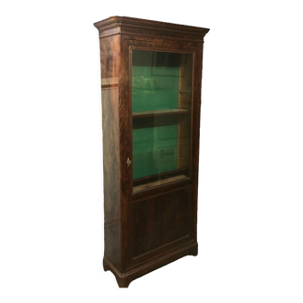 Romantic period mahogany showcase