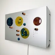 C-1701 Collage Wall Lamp By Willem Van Oyen For Raak Amsterdam, The Netherlands 1960S