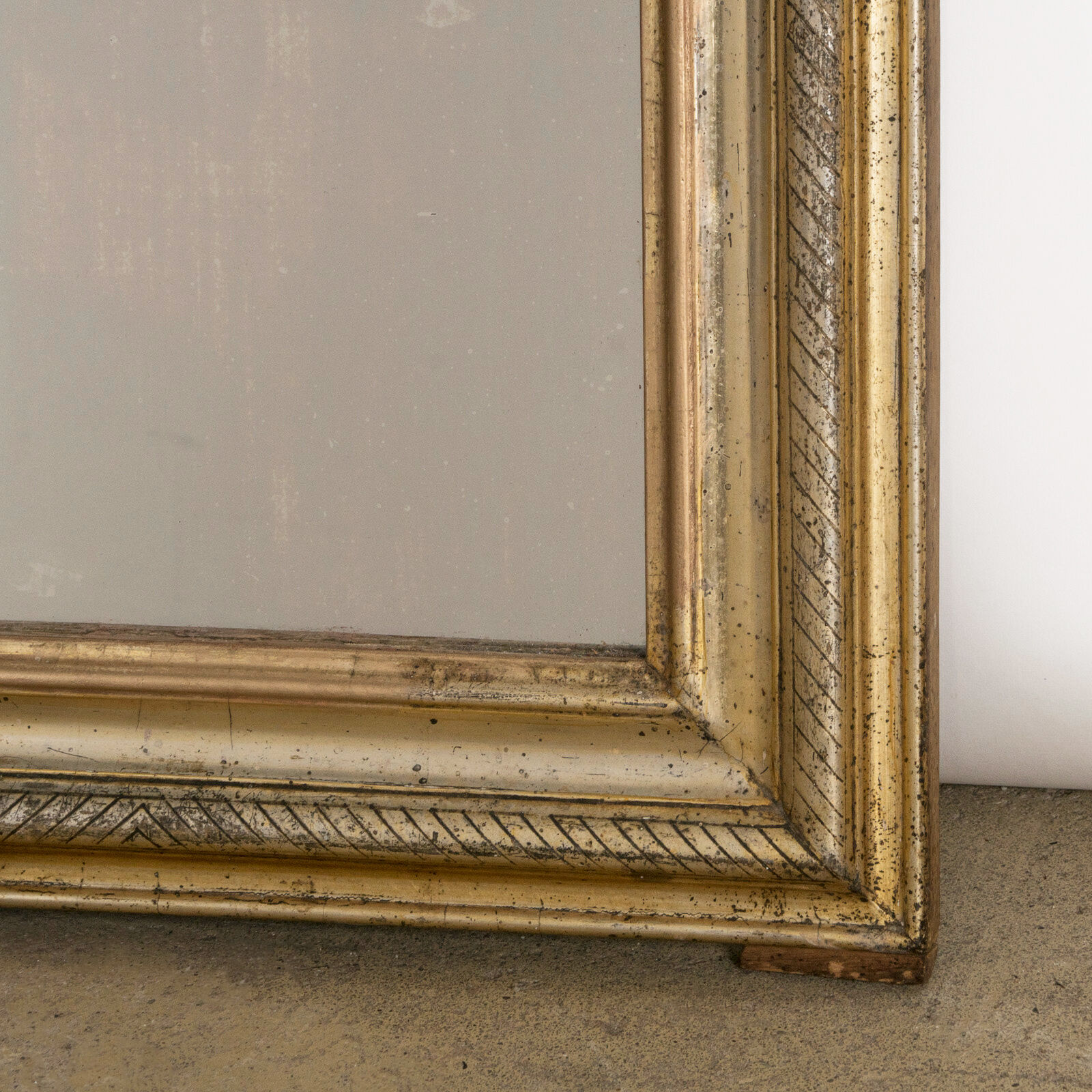 19th C Louis Philipe Mirror with Stripes