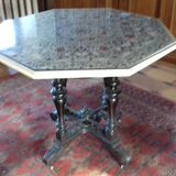 Marble table with stone encrustation from India