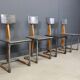 Vintage industrial chairs, 1970s - set of 4