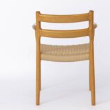 Fauteuil Niels Moller, modèle 67, Chêne, Vintage 1970