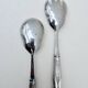 Christian Dior salad servers with 925 sterling silver handles, Italy