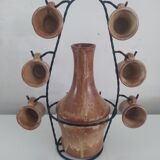 Sandstone liqueur service by Vallauris