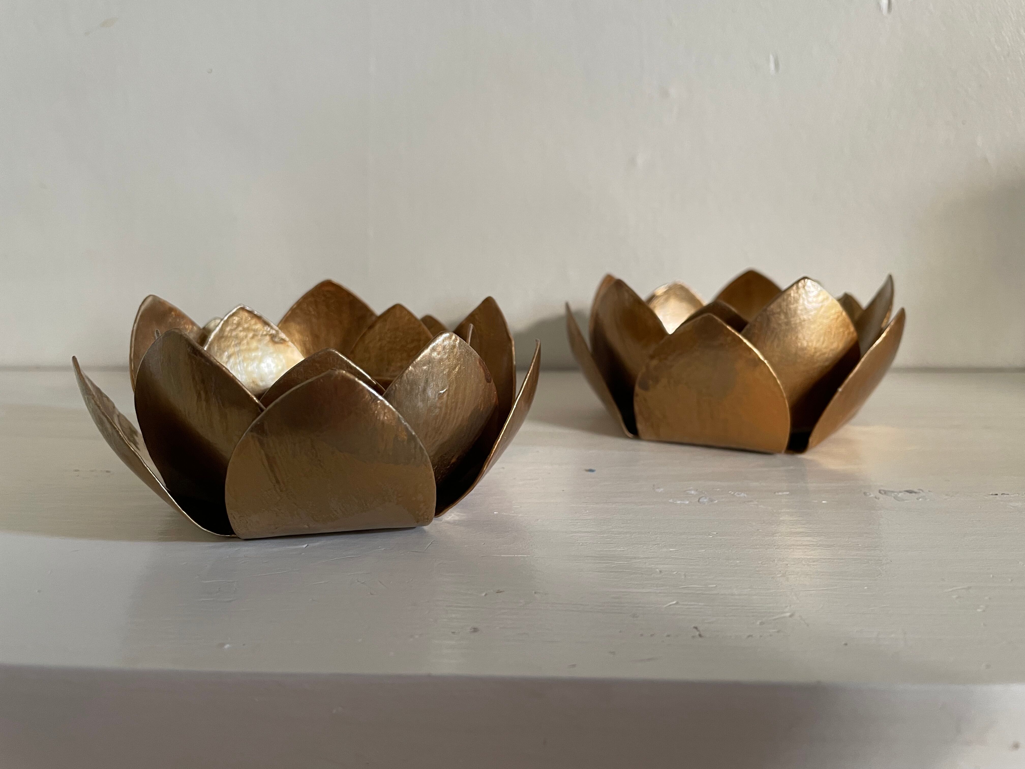 Water lily candlesticks