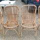 4 chaises bambou sixties /seventies