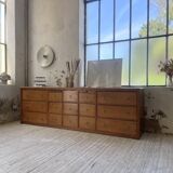 XXL golden oak craft furniture from the 50s
