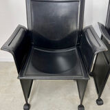 Lot 4 old armchairs "Korium" by Tito Agnoli for Matteo Grassi 1980