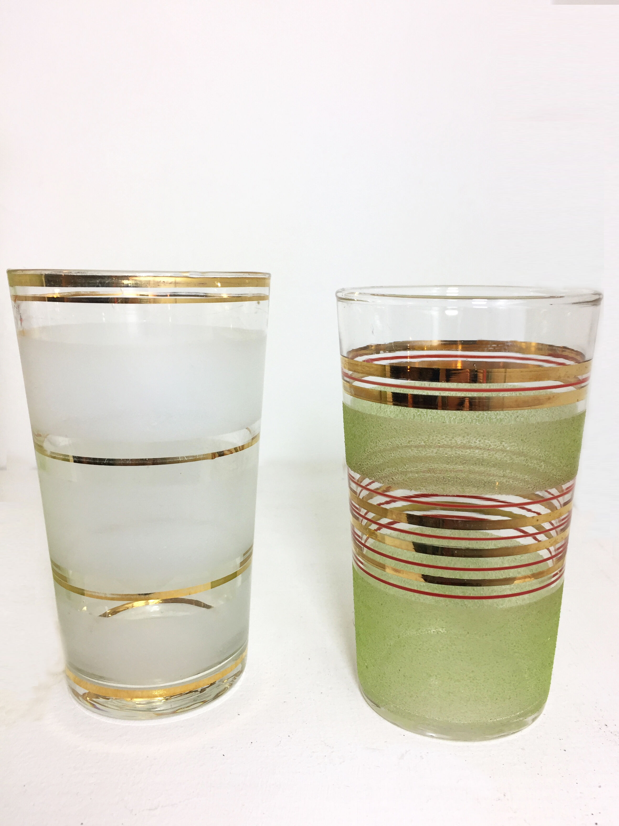 Set 1 pitcher and 4 glasses granites 50s