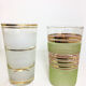 Set 1 pichet et 4 verres granités années 50