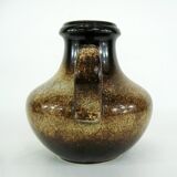 Brown Pitcher Vase - Scheurich West Germany Pottery - Vintage 70s