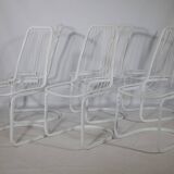 Cidue Cantilever Wire Chairs, Set of 6, 1970s