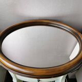 Vintage oval mirror from the 70s 47x37cm