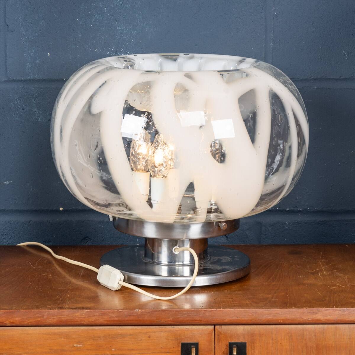 A vintage 20thc italian table lamp by carlo nason for mazzega, murano c1970