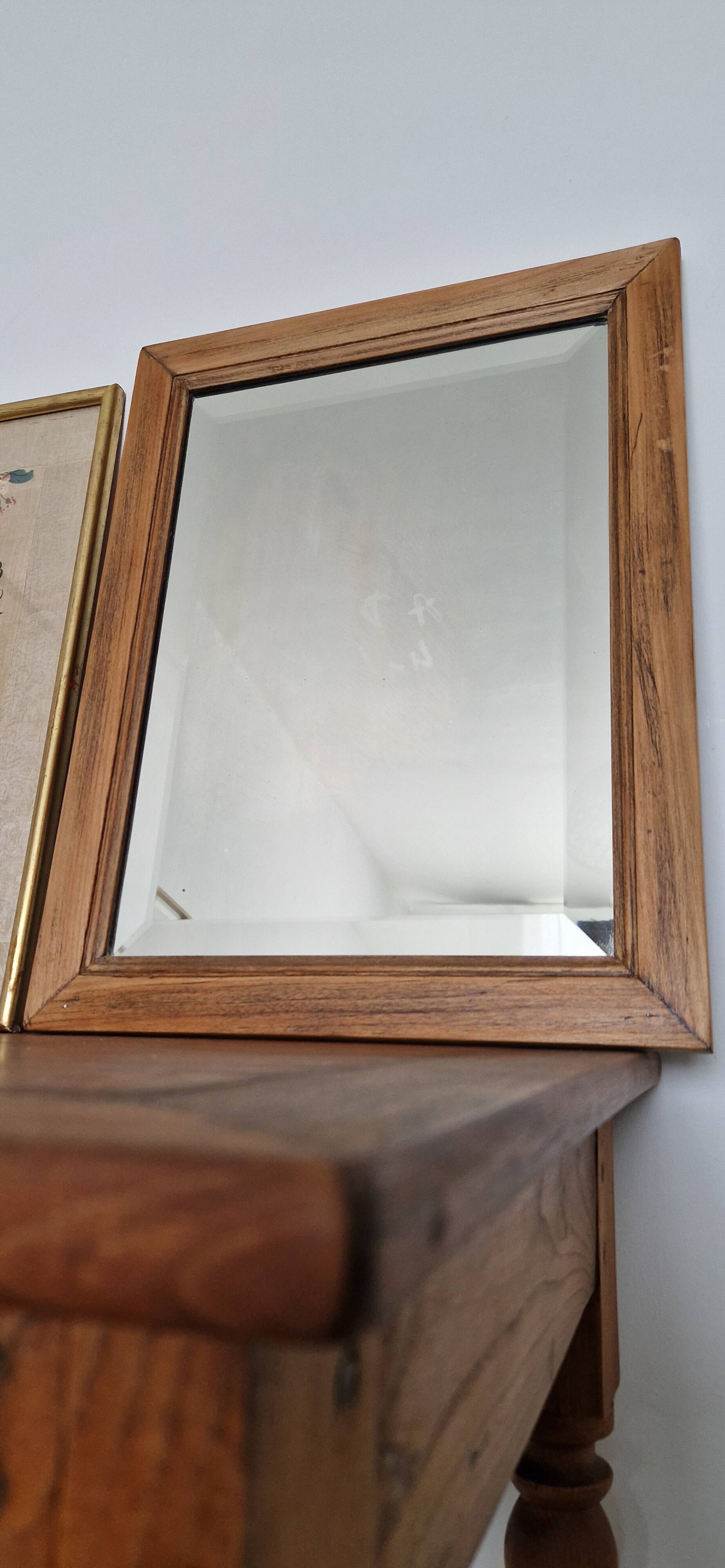 Vintage solid wood mirror 49x37.5 cm