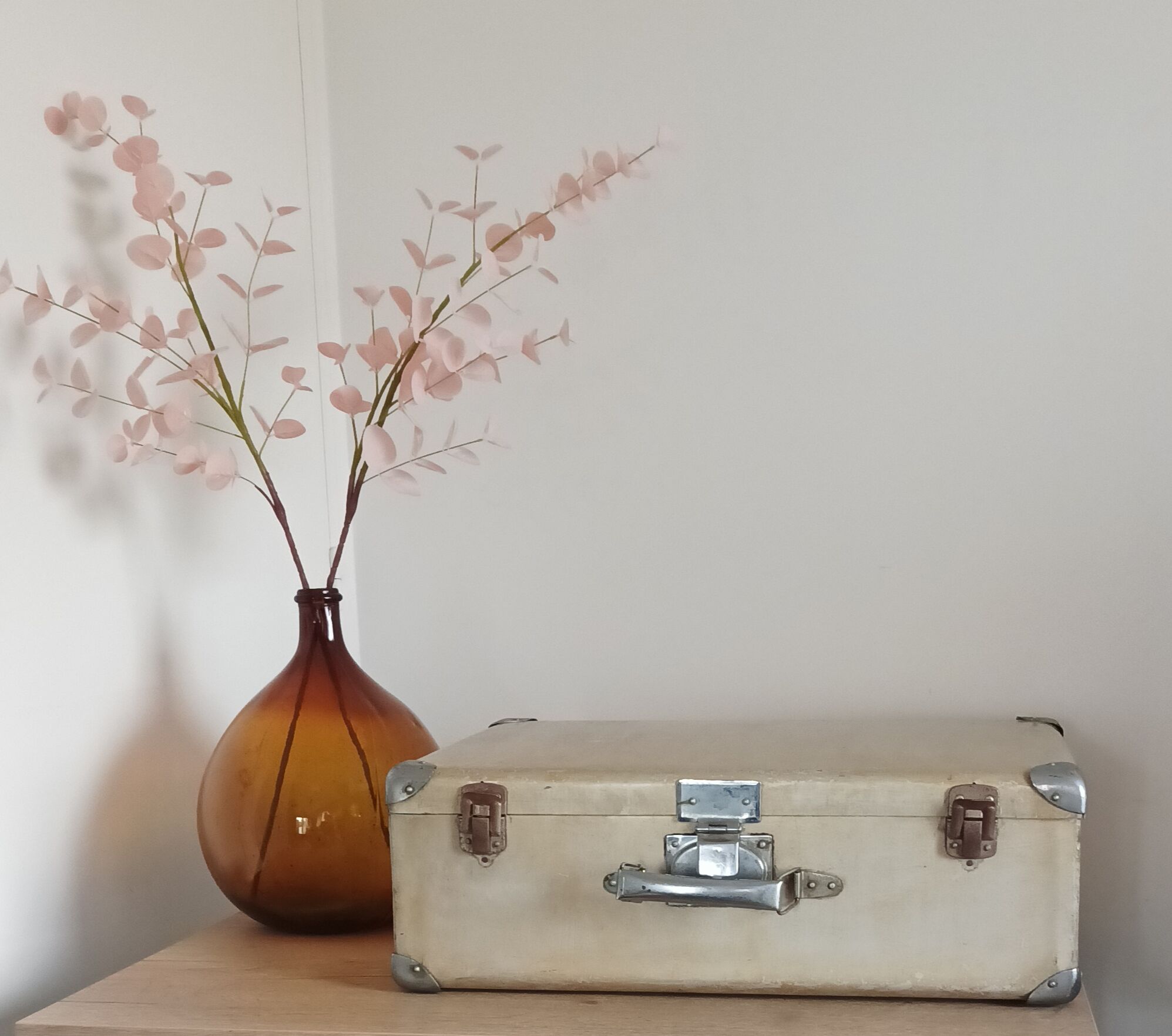 Vintage metal suitcase