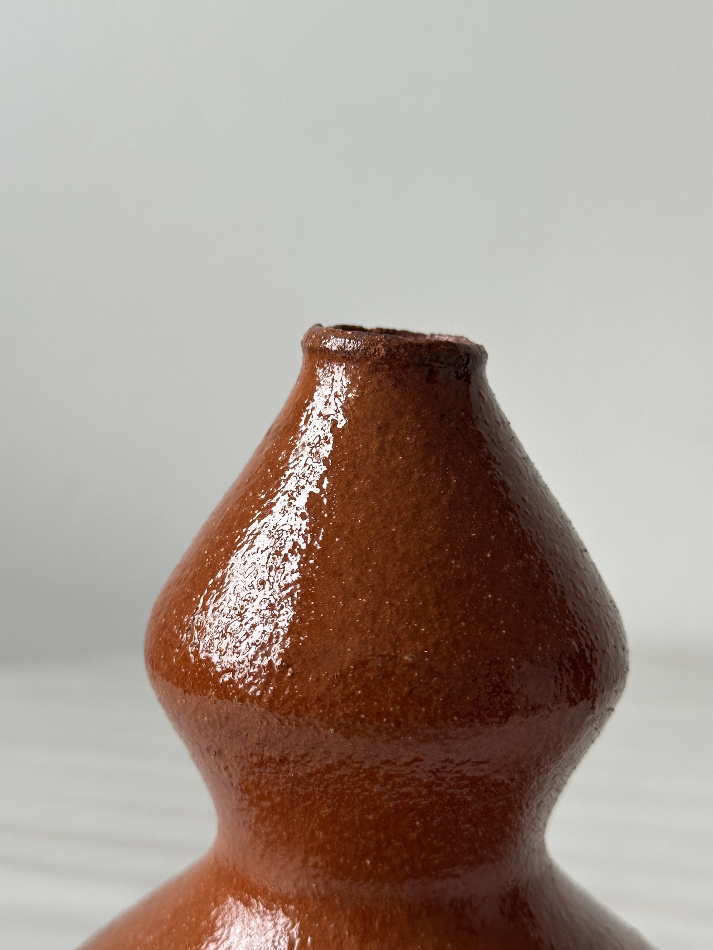 Glazed ceramic vase