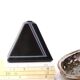 Black pyramid vase in Virebent porcelain, 1980s