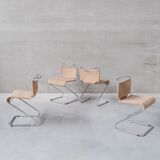 Set of 4 chairs by Pascal Mourgue
