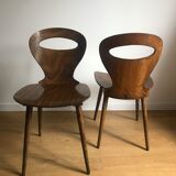 Pair of bistro chairs "rustic" model of baumann called "ant"