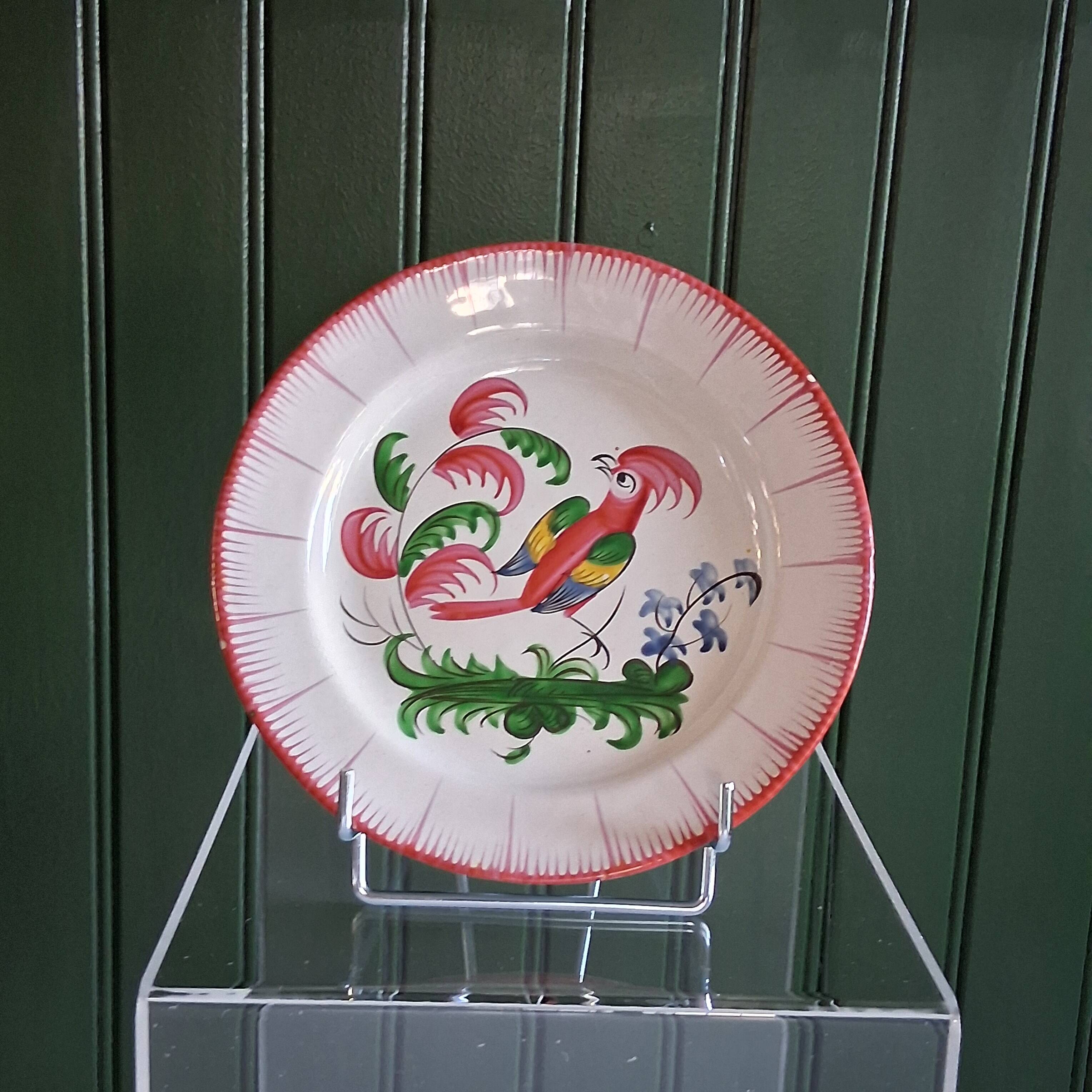 Old earthenware plate from the East / Islettes / St Clément Unmarked in b