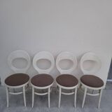 Set of 4 Baumann chairs, Mouette model, vintage 1950s