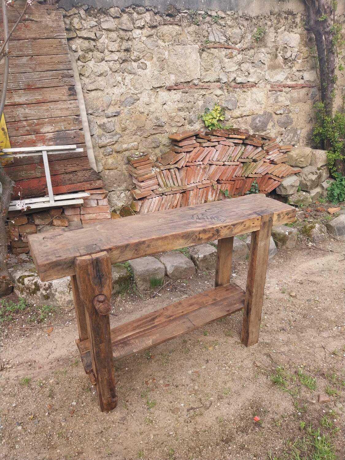 Wooden workbench