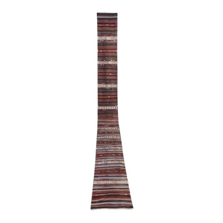 Vintage Turkish hallway rug 60x780 cm