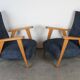 Pair of vintage Scandinavian armchairs from the 1960s.