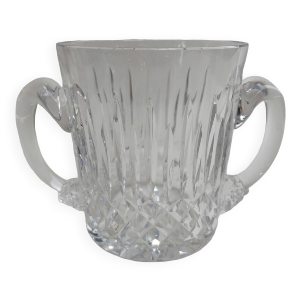 Seau à glace en cristal des années 70.
