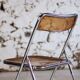 Folding chair in plexiglass and chrome, 1970
