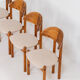 Dining set in pine with 4 chairs by Vamdrup