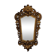 Antique wall mirror in carved gilded wood, Louis XV style, 19th century, 98 x 57 cm.