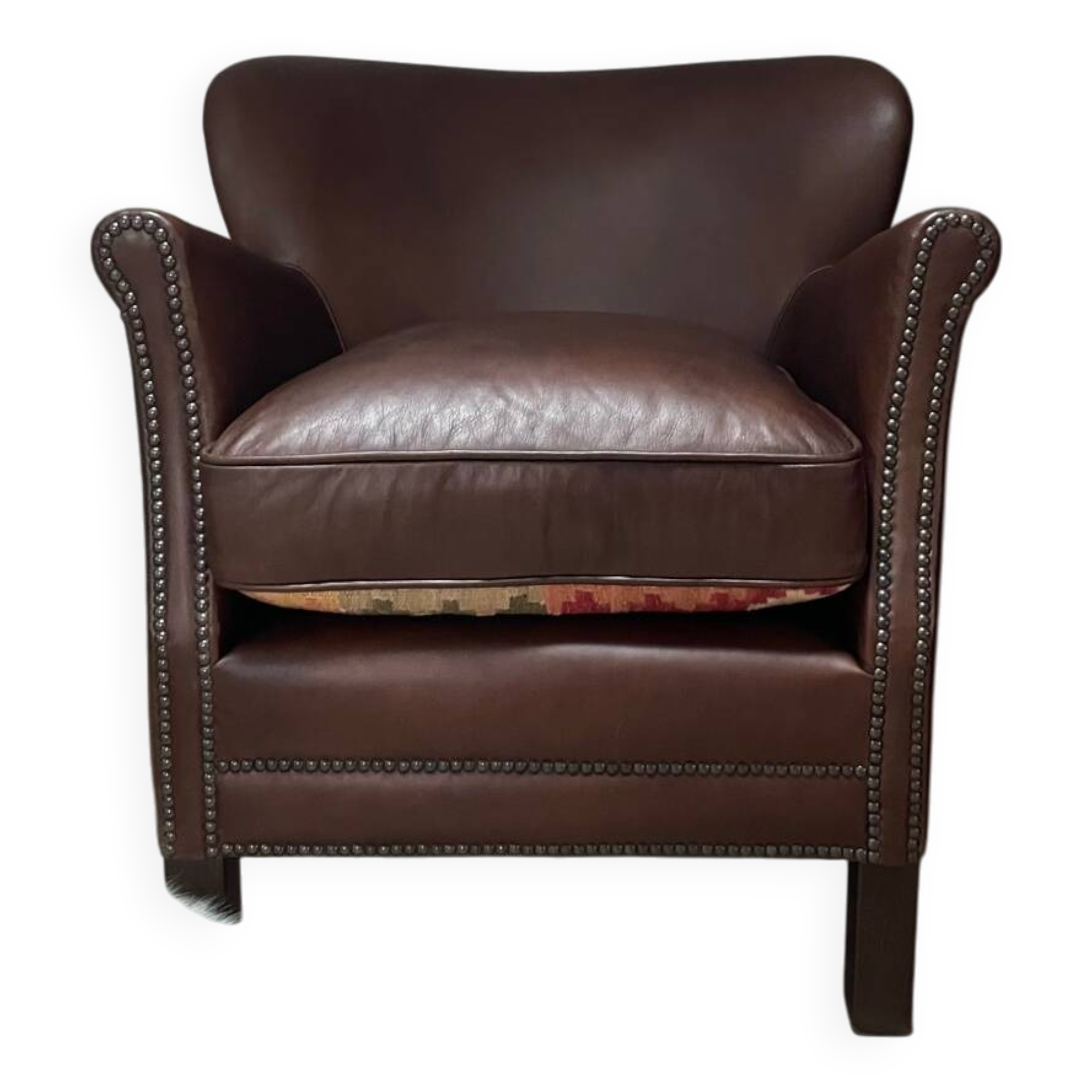Fauteuil club en cuir