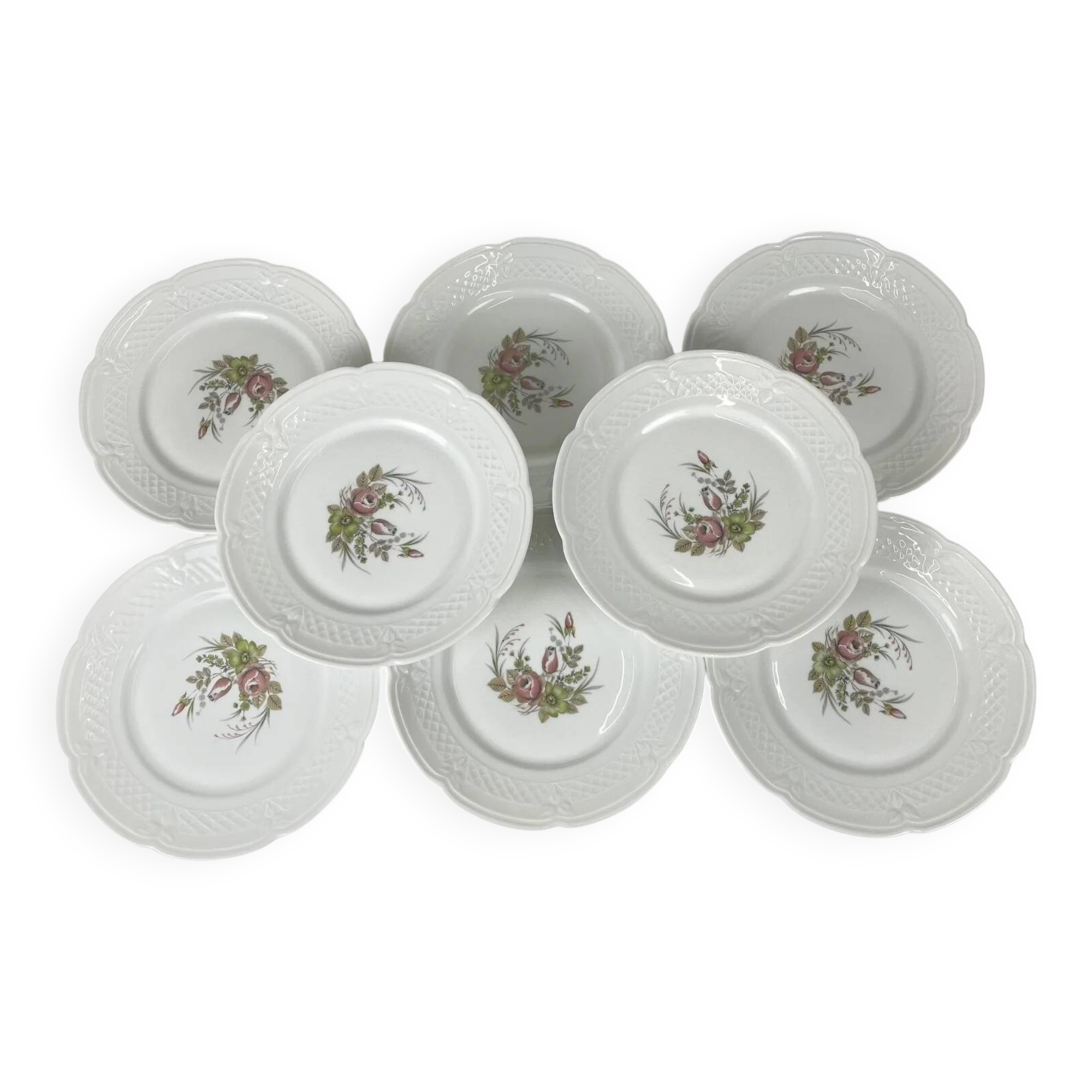 Set de 8 assiettes à dessert Berry, L. Lourioux