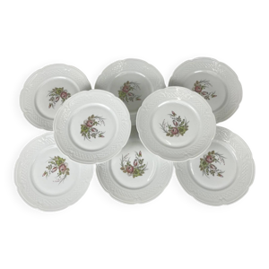 set de 8 assiettes à