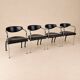 Set of 4 postmodern dining chairs by Arnold Merckx for Arco, 1980s