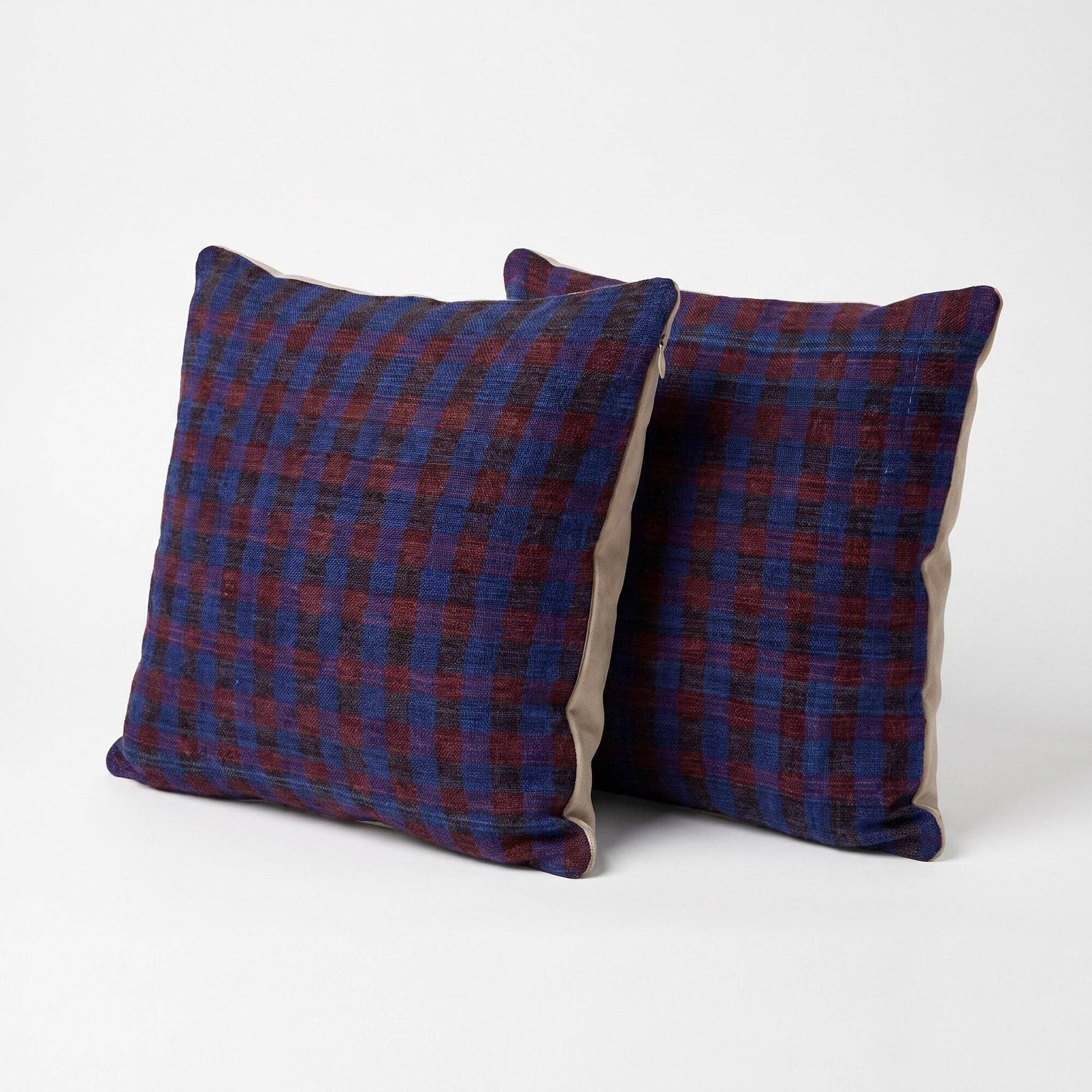 Set of 2 vintage kilim cushion covers 48x48 cm
