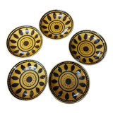 Set of five cups