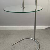 Round glass side table