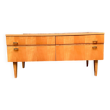 Light wood row TV unit