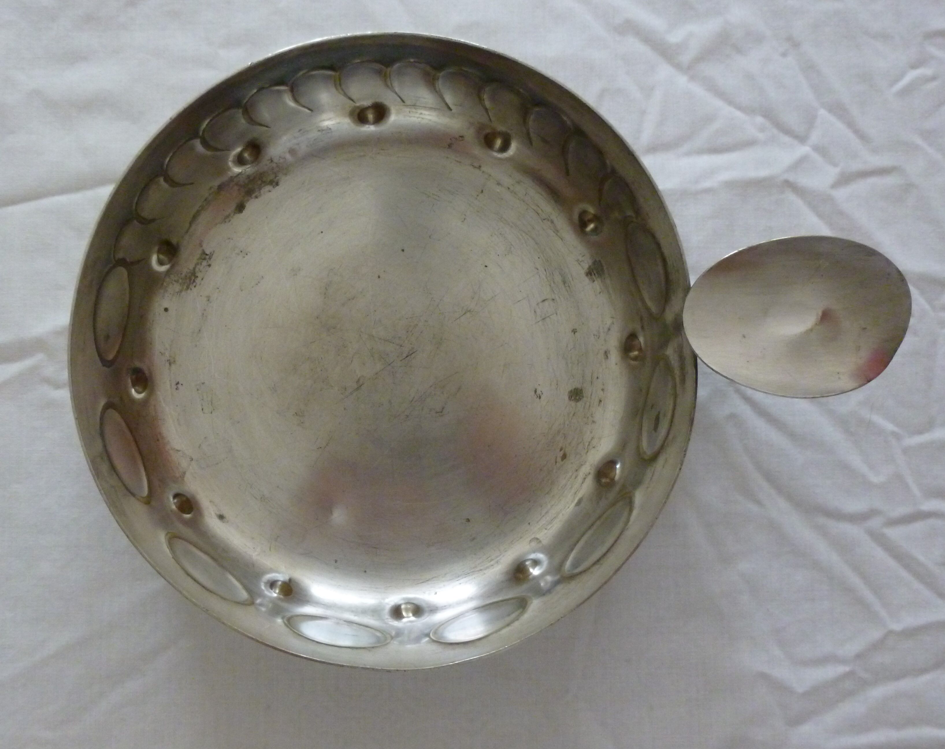 Burgundian Tastevin silver metal