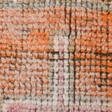 3x10 Orange Brown Handmade Wool Vintage Runner Rug, 103x323Cm SK 18245