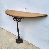 Cast iron foot console 1900 Art Nouveau