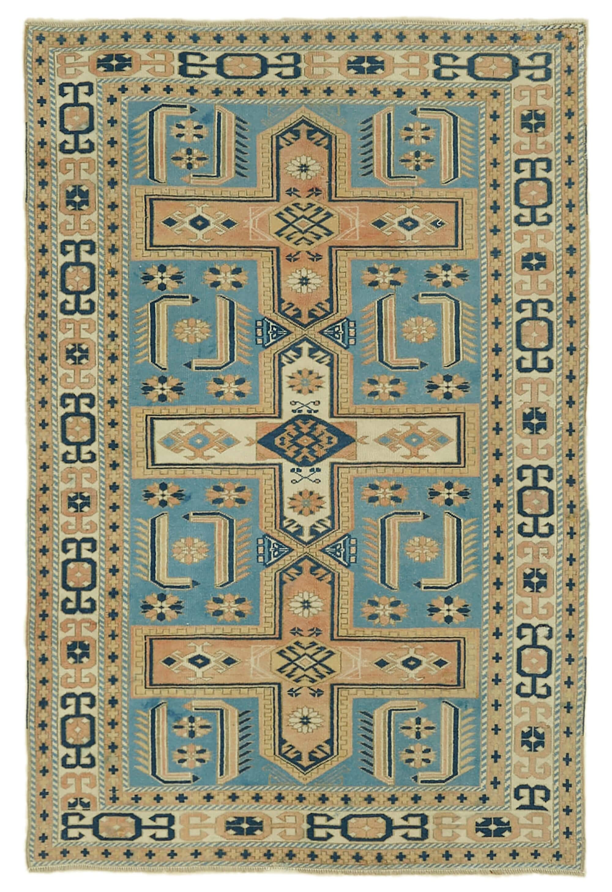 Turkish Vintage Anatolian Rug 123 cm x 189 cm