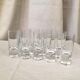 Suite of 9 glass liquor shot glasses