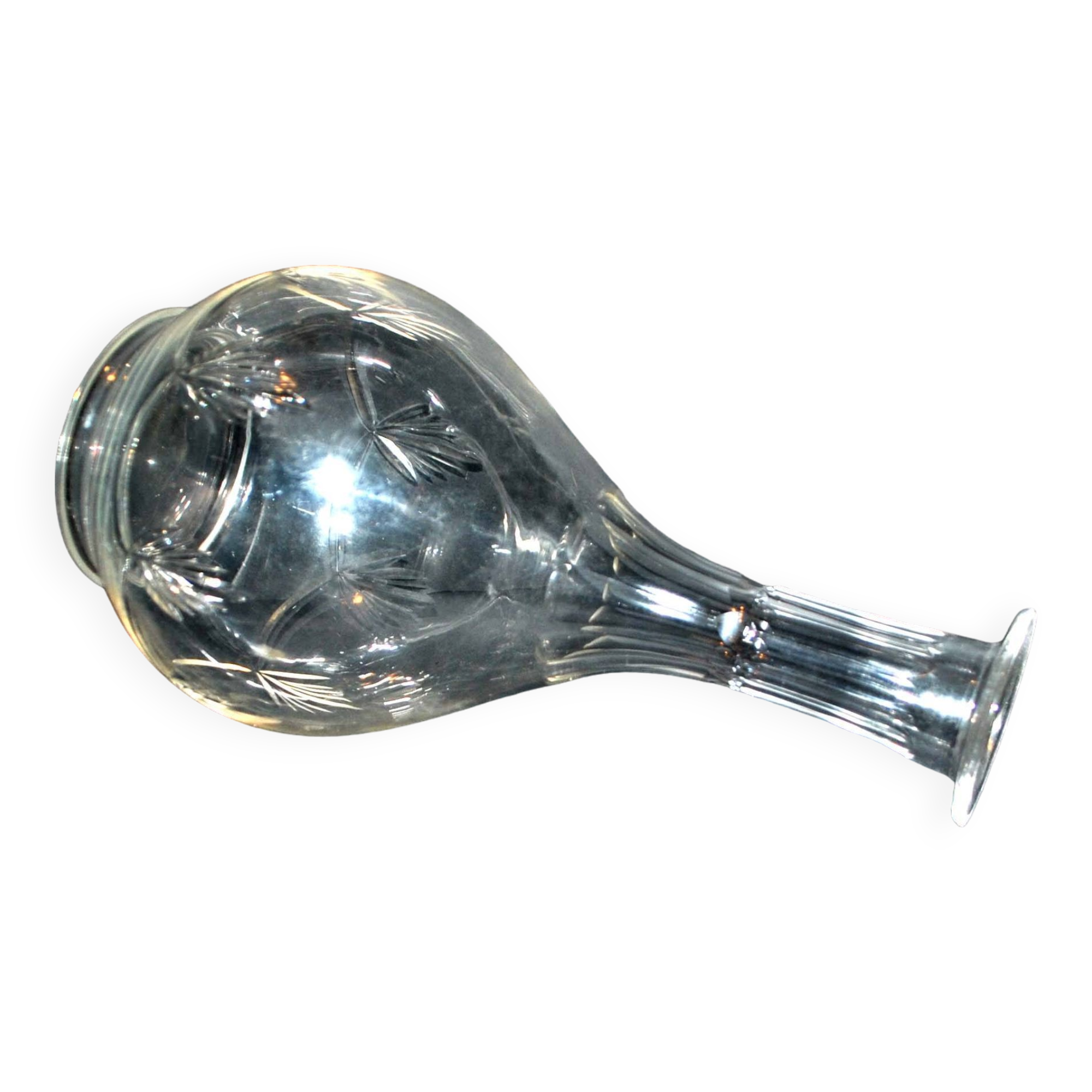 Vintage wine carafe in cut crystal 24.5 cm