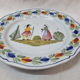 HB Henriot Quimper earthenware plate