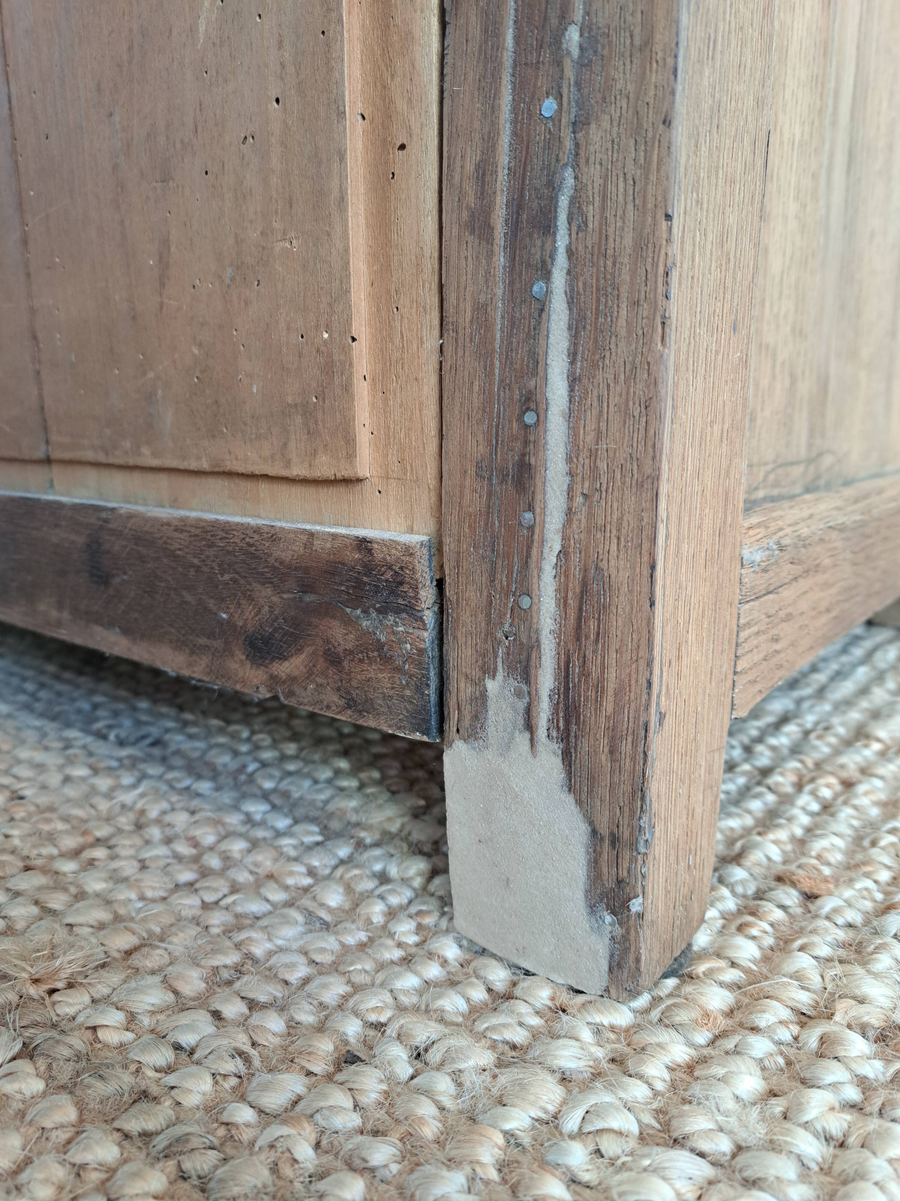 Vintage high sideboard in solid oak
