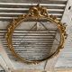 Antique Oval Mirror Frame Pediment Knot Louis XV Style Gilt Bronze